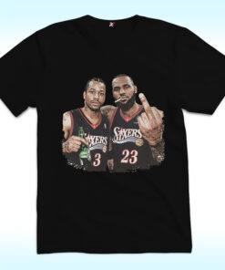 LeBron James Allen Iverson Philadelphia 76ers Legends Basketball Shirt